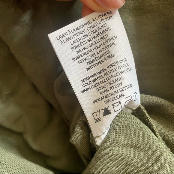 Smart Set Utility Dress Khaki Sleeveless Size 6 Safari Vibe Drawstring Waist - Picture 12 of 13